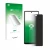 Front side of a product packaging with the brand logo upscreen. Next to it is the device Infinix Hot 40 Pro shown with the cor