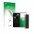 Front side of a product packaging with the brand logo upscreen. Next to it is the device OnePlus Open (case-friendly) shown wi