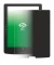Image of the device inkBOOK Solaris with a wide variety of screen protectors.