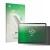 Front side of a product packaging with the brand logo upscreen. Next to it is the device Logicom Tab XXL 14" shown with the co