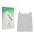 Front side of a product packaging with the brand logo upscreen. Next to it is the corresponding screen protector.