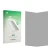 Front side of a product packaging with the brand logo upscreen. Next to it is the corresponding screen protector.