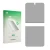 Front side of a product packaging with the brand logo upscreen. Next to it is the corresponding screen protector.