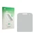 Front side of a product packaging with the brand logo upscreen. Next to it is the corresponding screen protector.