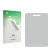 Front side of a product packaging with the brand logo upscreen. Next to it is the corresponding screen protector.