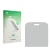 Front side of a product packaging with the brand logo upscreen. Next to it is the corresponding screen protector.