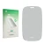 Front side of a product packaging with the brand logo upscreen. Next to it is the corresponding screen protector.
