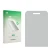 Front side of a product packaging with the brand logo upscreen. Next to it is the corresponding screen protector.