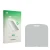 Front side of a product packaging with the brand logo upscreen. Next to it is the corresponding screen protector.