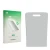 Front side of a product packaging with the brand logo upscreen. Next to it is the corresponding screen protector.
