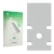 Front side of a product packaging with the brand logo upscreen. Next to it is the corresponding screen protector.