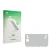 Front side of a product packaging with the brand logo upscreen. Next to it is the corresponding screen protector.