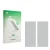 Front side of a product packaging with the brand logo upscreen. Next to it is the corresponding screen protector.