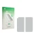 Front side of a product packaging with the brand logo upscreen. Next to it is the corresponding screen protector.
