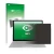 Front side of a product packaging with the brand logo upscreen. Next to it is the device Microsoft Surface Book 2 15" shown wi