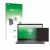 Front side of a product packaging with the brand logo upscreen. Next to it is the device Dell Latitude 5400 shown with the cor