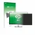 Front side of a product packaging with the brand logo upscreen. Next to it is the device Dell P2425E shown with the correspond