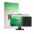Front side of a product packaging with the brand logo upscreen. Next to it is the device Lenovo ThinkCentre TIO27 Gen 6 shown 