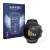 Front side of a product packaging with the brand logo Savvies. Next to it is the device Suunto Spartan Ultra shown with the co