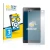Front side of a product packaging with the brand logo BROTECT. Next to it is the device Sony Xperia Z5 Compact shown with the 
