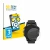 Front side of a product packaging with the brand logo BROTECT. Next to it is the device Garmin Fenix 5 Plus (47 mm) shown with