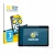 Front side of a product packaging with the brand logo BROTECT. Next to it is the device Huawei MediaPad T5 10 shown with the c