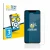 Front side of a product packaging with the brand logo BROTECT. Next to it is the device Apple iPhone 11 Pro Max shown with the