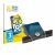 Front side of a product packaging with the brand logo BROTECT. Next to it is the device Motocaddy M5 GPS Electric Trolley show
