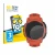 Front side of a product packaging with the brand logo BROTECT. Next to it is the device Garmin Instinct 2S shown with the corr