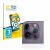 Front side of a product packaging with the brand logo BROTECT. Next to it is the device Apple iPhone 14 Pro (ONLY Camera Lens)