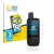 Front side of a product packaging with the brand logo BROTECT. Next to it is the device Garmin GPSMAP 67 shown with the corres