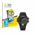 Front side of a product packaging with the brand logo BROTECT. Next to it is the device Casio G-Shock GW-9400Y-1 shown with th