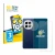 Front side of a product packaging with the brand logo BROTECT. Next to it is the device OnePlus 13 (Front+Camera) shown with t