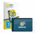 Front side of a product packaging with the brand logo BROTECT. Next to it is the device Tecno MEGAPAD 2 shown with the corresp