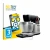 Front side of a product packaging with the brand logo BROTECT. Next to it is the device Bosch MUMS8Z shown with the correspond