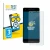 Front side of a product packaging with the brand logo BROTECT. Next to it is the device Google Pixel 2 shown with the correspo