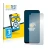 Front side of a product packaging with the brand logo BROTECT. Next to it is the device Huawei P40 Lite E shown with the corre