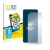 Front side of a product packaging with the brand logo BROTECT. Next to it is the device OnePlus 8T shown with the correspondin