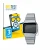 Front side of a product packaging with the brand logo BROTECT. Next to it is the device Casio A700WE shown with the correspond