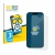 Front side of a product packaging with the brand logo BROTECT. Next to it is the device Apple iPhone 15 Plus shown with the co