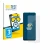 Front side of a product packaging with the brand logo BROTECT. Next to it is the device realme Note 60 4G shown with the corre