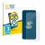 Front side of a product packaging with the brand logo BROTECT. Next to it is the device Samsung Galaxy S25 Plus shown with the
