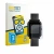 Front side of a product packaging with the brand logo BROTECT. Next to it is the device Bangle.js 2 shown with the correspondi