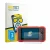 Front side of a product packaging with the brand logo BROTECT. Next to it is the device Launch CRP129E Plus shown with the cor