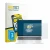 Front side of a product packaging with the brand logo BROTECT. Next to it is the device HP EliteBook 8 G2a 16" shown with the 