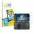Front side of a product packaging with the brand logo BROTECT. Next to it is the device New Nintendo 2DS XL shown with the cor