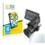 Front side of a product packaging with the brand logo BROTECT. Next to it is the device Arri MVF-2 shown with the correspondin