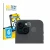 Front side of a product packaging with the brand logo BROTECT. Next to it is the device Apple iPhone 15 (ONLY Camera Lens) sho