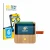Front side of a product packaging with the brand logo BROTECT. Next to it is the device tigerbox Touch Plus shown with the cor