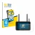 Front side of a product packaging with the brand logo BROTECT. Next to it is the device Atomos Ninja TX shown with the corresp